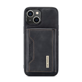 DG.MING M2 Series 3-Fold Card Bag Magnetic Leather Case, For iPhone 14, For iPhone 14 Plus, For iPhone 14 Pro, For iPhone 14 Pro Max